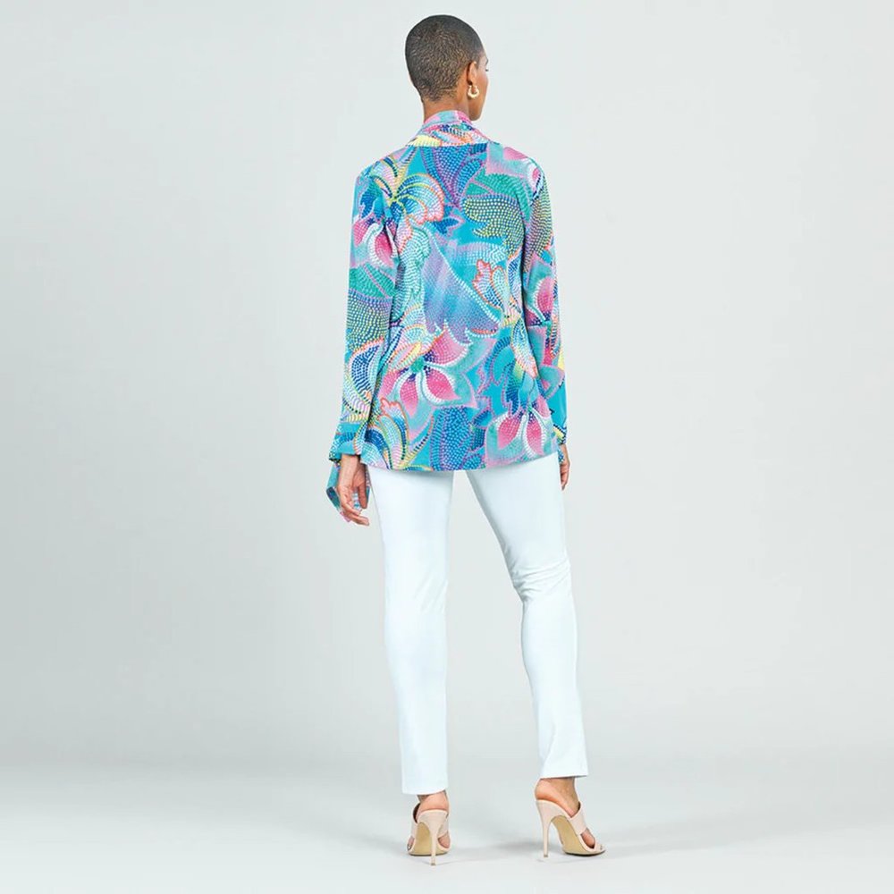 NWT Clara Sunwoo 2 pc cardigan set in blue pastel print - Picture 2 of 3